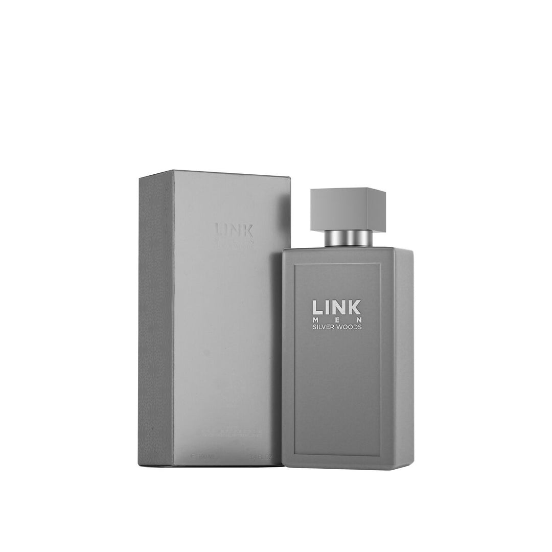 Link Men Silver Wood